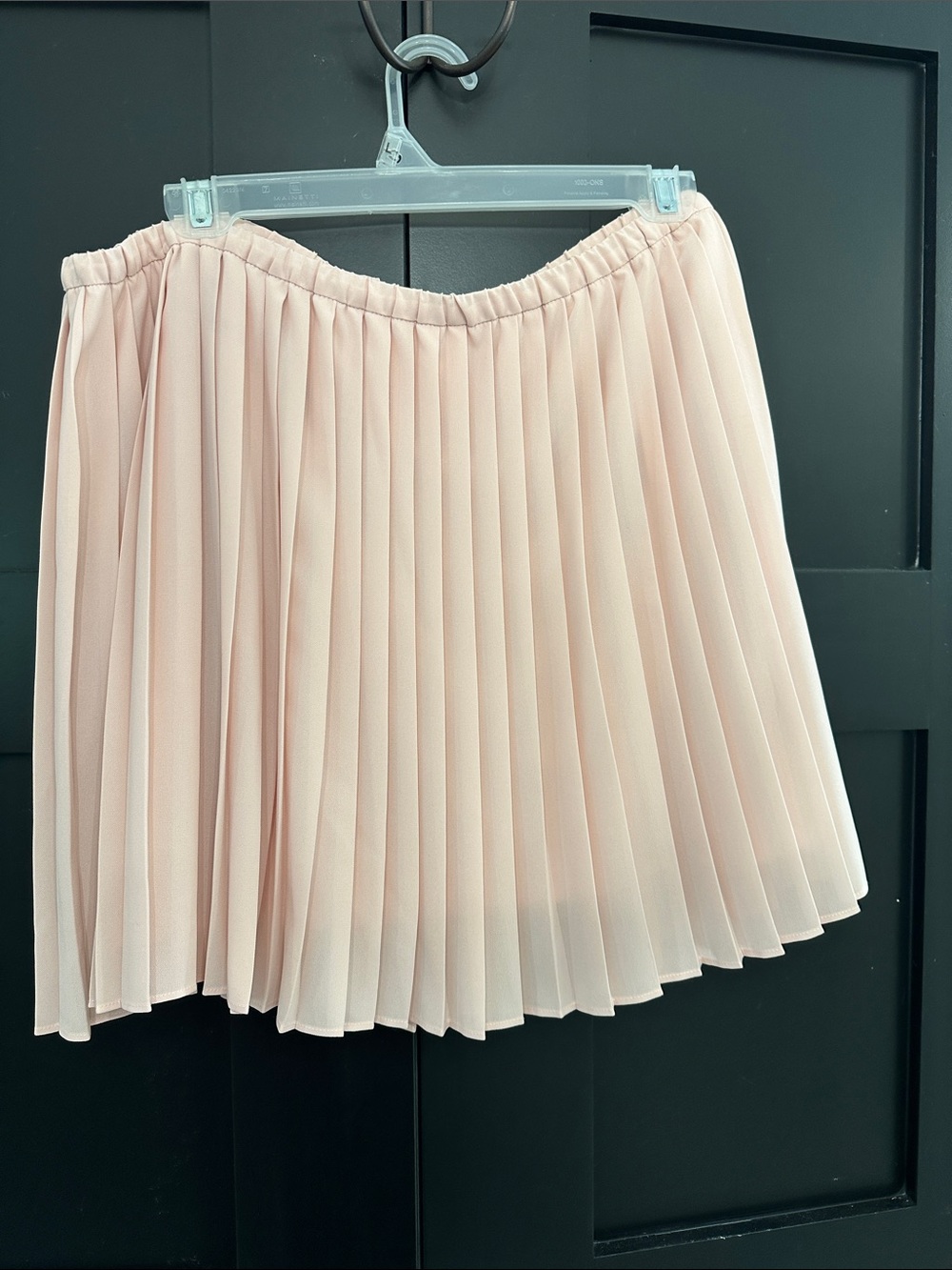 Banana Republic Pleated Chiffon Skater Skirt — Pale Pink
